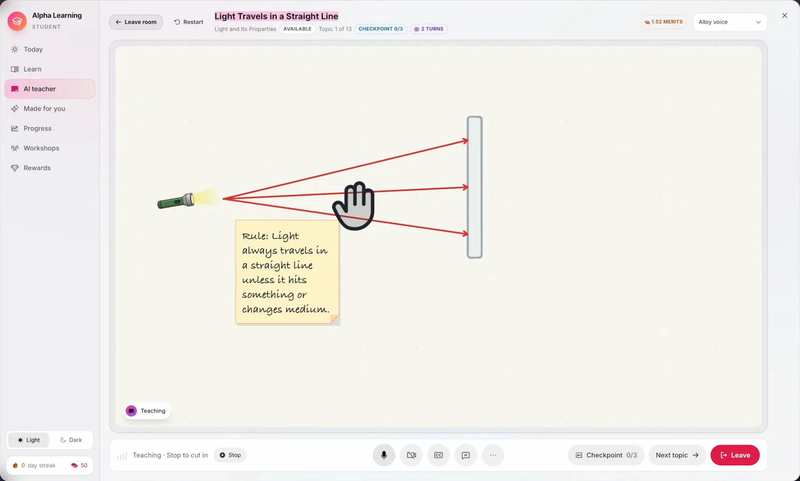 A whiteboard, not a chat window