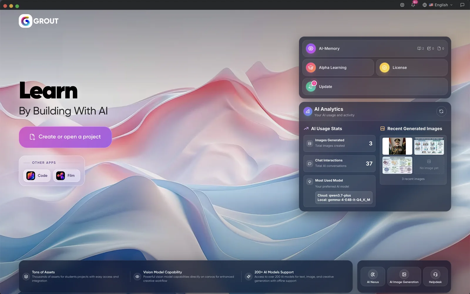 GroutApp screenshot